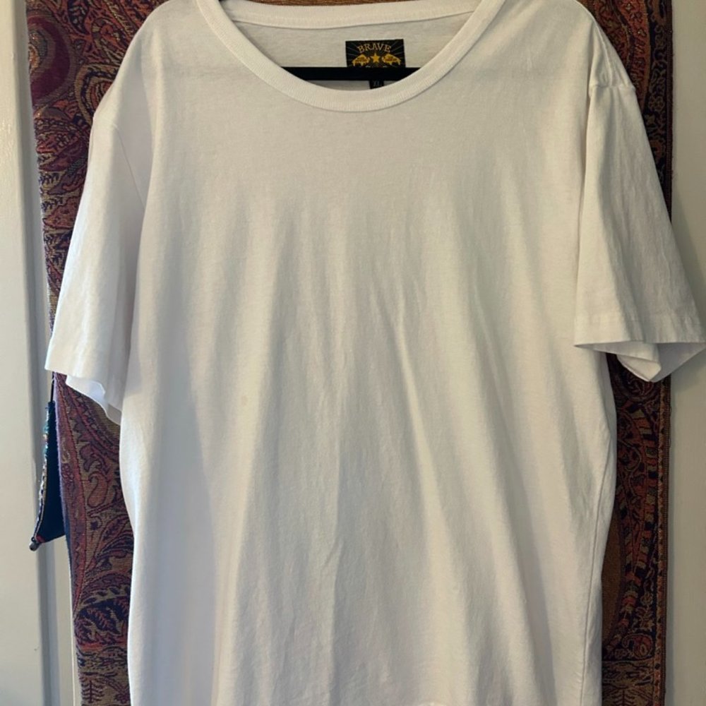 BRAVE white tee